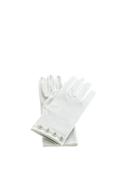 Little People Diamante Flower Communion Gloves, White image