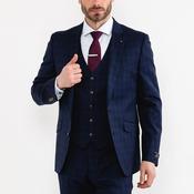 Douglas Romelo Check Blazer, Navy image