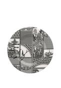 Spode Set of 4 Patchwork Willow 8.75” Plate, Monochrome image