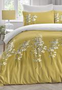 Dreams &amp; Drapes Oriental Flower Duvet Set, Ochre