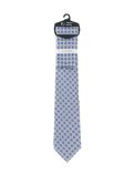 Fletchers Gallery Geometric Print Tie &amp; Pocket Square Set, Blue image