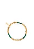 ChloBo Sparkle Malachite Bracelet, Gold