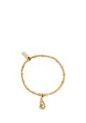 ChloBo Interlocking Heart and Angel Wing Bracelet, Gold