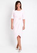 Giorgia Jo Floral Applique Wrap Dress, Rose image