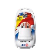 Go Travel Adaptor Plug, Europe to Ireland and the UK