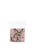 Guess Abey SLG Snake Print Mini Wallet, Pink Python image