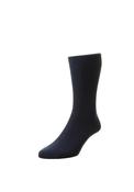 HJ Classic Collection Pure Cotton Rib Socks Size Medium, Navy UK6-11 image