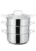 Stellar Cookware 3 Tier Steamer Set, 24cm image