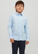 Jack &amp; Jones Boys Joe Long Sleeve Plain Shirt, Cashmere Blue image