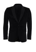 Torre Grissom Velvet Blazer, Black image