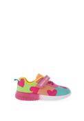 Agatha Ruiz de La Prada Girls Heart Mesh Trainers, Multi-Coloured image