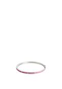 Little Kirstin Ash Pink Flower Enamel Bangle, Medium image