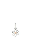 Little Kirstin Ash Flower Charm, Silver &amp; Rose Gold image