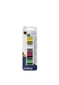 Korbond 4 Bobbins of Polyester Metallic Threads, Multicoloured image