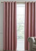 Laurence Llewelyn Bowen Montrose Eyelet Blackout Curtains, Blush image