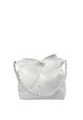 Tinkerbelle Lace Diamante Communion Bag, White image