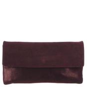 Le Babe Suede Clutch Bag, Wine image