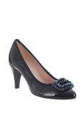Le Babe Patent Leather Brooch Court Shoes, Deep Navy image
