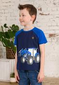 Little Lighthouse Boy Mason Front Loader Tee, Blue image