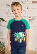 Little Lighthouse Boy Mason Front Loader Tee, Green image