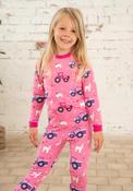 Little Lighthouse Girl Tractor Pyjamas, Pink