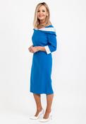 Lizabella Embellished Boat Neck Pencil Dress, Blue image
