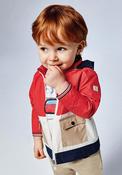 Mayoral Baby Boys Colour Block Windbreaker, Red Multi image