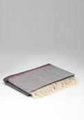 McNutt of Donegal Striped Pashmina, Charcoal &amp; Pink image