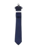 Montagu Gothic Jacquard Print Tie &amp; Pocket Square Set, Navy