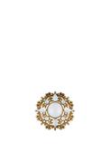Newbridge Round Brooch with Opal Coloured Stone Settings, Gold image