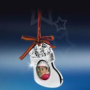 Newbridge Xmas Sock with Photo Frame Hanging Decoration