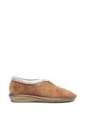 Norkidas Suede Fabric Cuff Slippers, Brown image