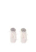 Nursery Time Baby Satin Boy Lace Up Booties, White image