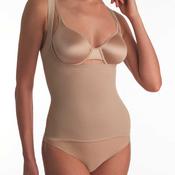 Naomi and Nicole Plus Size Comfortable Firm Open Bust Torsette, Nude