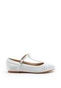 Perfect Kids Girls Bruthie Satin Communion Shoes, White image