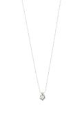 Pilgrim Tina Recycled Crystal Drop Necklace, Silver image
