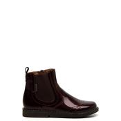 Ricosta Dallas Brogue Stitch Patent Chelsea Boots, Wine image