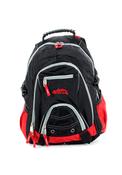 Ridge 53 Bolton Backpack Schoolbag, Black and Red image