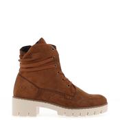 Rieker Womens Suede Ruched Chunky Sole Boots, Tan image