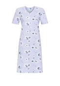 Ringella Floral V-neck Short Sleeve Nightdress, Blue
