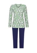 Ringella Floral Print V Neck Pyjama Set, Green image