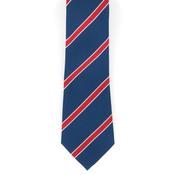 Hunter Navy Red and White Stripe School Tie
