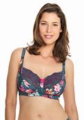 Royce Florence Floral Maternity Nursing Bra, Teal image