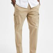 Selected Homme Wick 172 Slim Tapered Cargo Trousers, Chinchilla