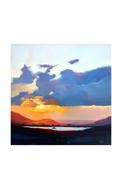Sharon McDaid Dusk Over Mindorkan Framed Art image