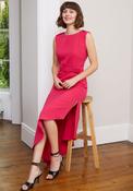 Sisters by Caroline Kilkenny Sona Asymmetric Dress, Hot Pink image