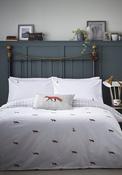 Sophie Allport Foxes Brushed Cotton Duvet Cover &amp; Pillowcase Set, White image