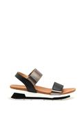 Gordon Jack Chelle Metallic Strap Sandals, Pewter image