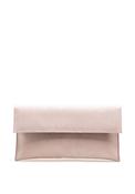 Pomares Textured Shimmer Leather Clutch Bag, Lilac image