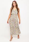 Seventy1 One Size Dainty Floral Maxi Dress, Pink Multi image